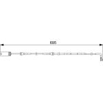 Bosch Bremsbelagverschleißsensor 1987473050 Bosch Bremsbelagverschleißsensor 1987473050