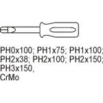Schraubendreher Philips 7-Tlg. In Schubladeneinlage YT-5536 Schraubendreher Philips 7-Tlg. In Schubladeneinlage YT-5536