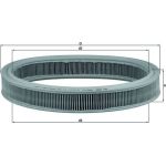 MAHLE Luftfilter LX 527 MAHLE Luftfilter LX 527
