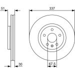 Bremsscheibe VA 0 986 479 545 Bremsscheibe VA 0 986 479 545