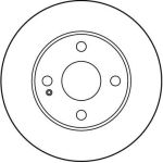 Bremsscheibe Mazda S. 323 DF2719 Bremsscheibe Mazda S. 323 DF2719