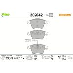 Valeo Bremsbelagsatz 302042 Valeo Bremsbelagsatz 302042