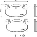 BREMBO Bremsklötze HA P 68 018 BREMBO Bremsklötze HA P 68 018