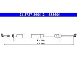 ATE Handbremsseil 24.3727-3601.2 ATE Handbremsseil 24.3727-3601.2
