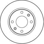 Bremsscheibe Citroen P. Xsara/2 DF2815 Bremsscheibe Citroen P. Xsara/2 DF2815