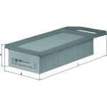 LX 1621 MAHLE Luftfilter LX 1621, Filtereinsatz, 350 x 153 x 71 mm – u. a. für Peugeot 407 (6D_), 407 Coupé (6C_), 407 Sw (6E_, 6D_) – OE Nummer 1444CX - l LX 1621 MAHLE Luftfilter LX 1621, Filtereinsatz, 350 x 153 x 71 mm – u. a. für Peugeot 407 (6D_), 407 Coupé (6C_), 407 Sw (6E_, 6D_) – OE Nummer 1444CX - l