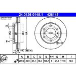 Bremsscheibe Mitsubishi P. Pajero 2.5-3.2Di-D/3.5-3.8 00 24.0126-0145.1 Bremsscheibe Mitsubishi P. Pajero 2.5-3.2Di-D/3.5-3.8 00 24.0126-0145.1