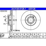 Bremsscheibe Vw P. Caddy/Golf/Lupo/Passat/Polo 85-04 24.0120-0128.1 Bremsscheibe Vw P. Caddy/Golf/Lupo/Passat/Polo 85-04 24.0120-0128.1