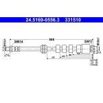 ATE Bremsschlauch 24.5169-0556.3 ATE Bremsschlauch 24.5169-0556.3