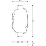 Bosch Bremsbelagsatz 0 986 424 808