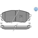 MEYLE Scheibenbremsbelagsatz 252238017