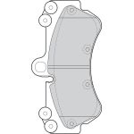Valeo Bremsbelagsatz 302287 Valeo Bremsbelagsatz 302287