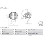 Lichtmaschine 0 986 080 090 Lichtmaschine 0 986 080 090