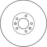 Bremsscheibe Peugeot S. 607 DF4237S Bremsscheibe Peugeot S. 607 DF4237S