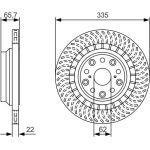 Bremsscheibe HA li 0 986 479 T35 Bremsscheibe HA li 0 986 479 T35