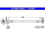 ATE Bremsschlauch 24.5265-0346.3 ATE Bremsschlauch 24.5265-0346.3