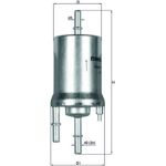MAHLE Kraftstofffilter KL 156/1 MAHLE Kraftstofffilter KL 156/1