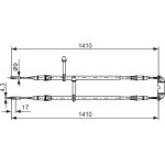 Handbremsseil 1987477245 Handbremsseil 1987477245