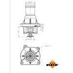 NRF Kühlmittelthermostat 725046 NRF Kühlmittelthermostat 725046