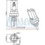 NISSENS Sensor, Kühlmitteltemperatur 207087 NISSENS Sensor, Kühlmitteltemperatur 207087