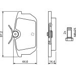 Bosch Bremsbelagsatz 0 986 491 030 Bosch Bremsbelagsatz 0 986 491 030