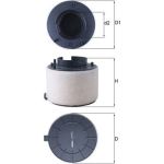 MAHLE Luftfilter LX 4249 MAHLE Luftfilter LX 4249