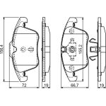 Bosch Bremsbelagsatz 0 986 494 169 Bosch Bremsbelagsatz 0 986 494 169