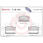 BREMBO Bremsklötze VA P 49 010 BREMBO Bremsklötze VA P 49 010