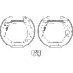 Satz Bremsbacken Citroen Berlingo/Xsara 96- Kpl. Mit Zylinder 84052900