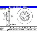 Bremsscheibe Mini P. Mini One/Cooper 01-07 24.0122-0204.1