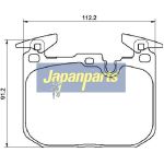 Japanparts Bremsbeläge PA-0103AF Japanparts Bremsbeläge PA-0103AF