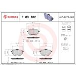 BREMBO Bremsklötze HA P 83 182 BREMBO Bremsklötze HA P 83 182