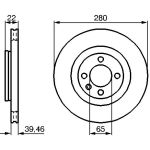 Bremsscheibe VA 0 986 478 508 Bremsscheibe VA 0 986 478 508