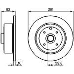 Bosch Bremsscheibe Hinterachse 0 986 478 328 Bosch Bremsscheibe Hinterachse 0 986 478 328