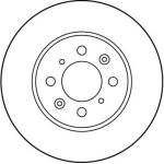 TRW Bremsscheibe Rover S. 25/45 DF2792 TRW Bremsscheibe Rover S. 25/45 DF2792