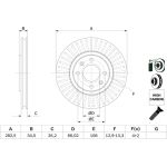 Bosch Bremsscheibe 0 986 479 E67 Bosch Bremsscheibe 0 986 479 E67