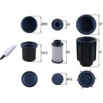 MAHLE AdBlue-Filter UX 13KIT, Filtereinsatz, Höhe 80 mm – u. a. für Mercedes-Benz Arocs, Mercedes-Benz Actros Mp4 / Mp5, Mercedes-Benz Antos – OE Nummer 0001420589 - l