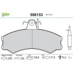 Valeo Bremsbelagsatz 598153 Valeo Bremsbelagsatz 598153
