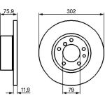 Bosch Bremsscheibe Vorderachse 0 986 478 319 Bosch Bremsscheibe Vorderachse 0 986 478 319