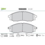 Valeo Bremsbelagsatz 598889 Valeo Bremsbelagsatz 598889