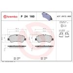 BREMBO Bremsklötze HA P 24 160 BREMBO Bremsklötze HA P 24 160