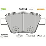 Valeo Bremsbelagsatz 302134 Valeo Bremsbelagsatz 302134