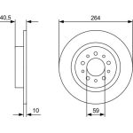Bosch Bremsscheibe 0 986 479 C98 Bosch Bremsscheibe 0 986 479 C98