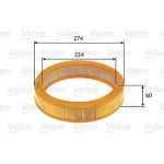 Valeo Luftfilter 585620