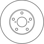 Bremsscheibe Toyota P. Rav4 DF4161 Bremsscheibe Toyota P. Rav4 DF4161