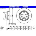 Bremsscheibe Mazda T. 6 1.8-2.5 02 24.0110-0302.1 Bremsscheibe Mazda T. 6 1.8-2.5 02 24.0110-0302.1