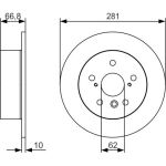 Bosch Bremsscheibe 0 986 479 R06 Bosch Bremsscheibe 0 986 479 R06