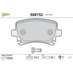 VALEO Bremsbeläge 598752 VALEO Bremsbeläge 598752