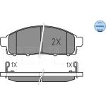 MEYLE Bremsbelagsatz Mitsubishi L200 06- Mit Sensor 025 245 2916/W MEYLE Bremsbelagsatz Mitsubishi L200 06- Mit Sensor 025 245 2916/W