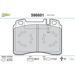 Valeo Bremsbelagsatz 598601 Valeo Bremsbelagsatz 598601
